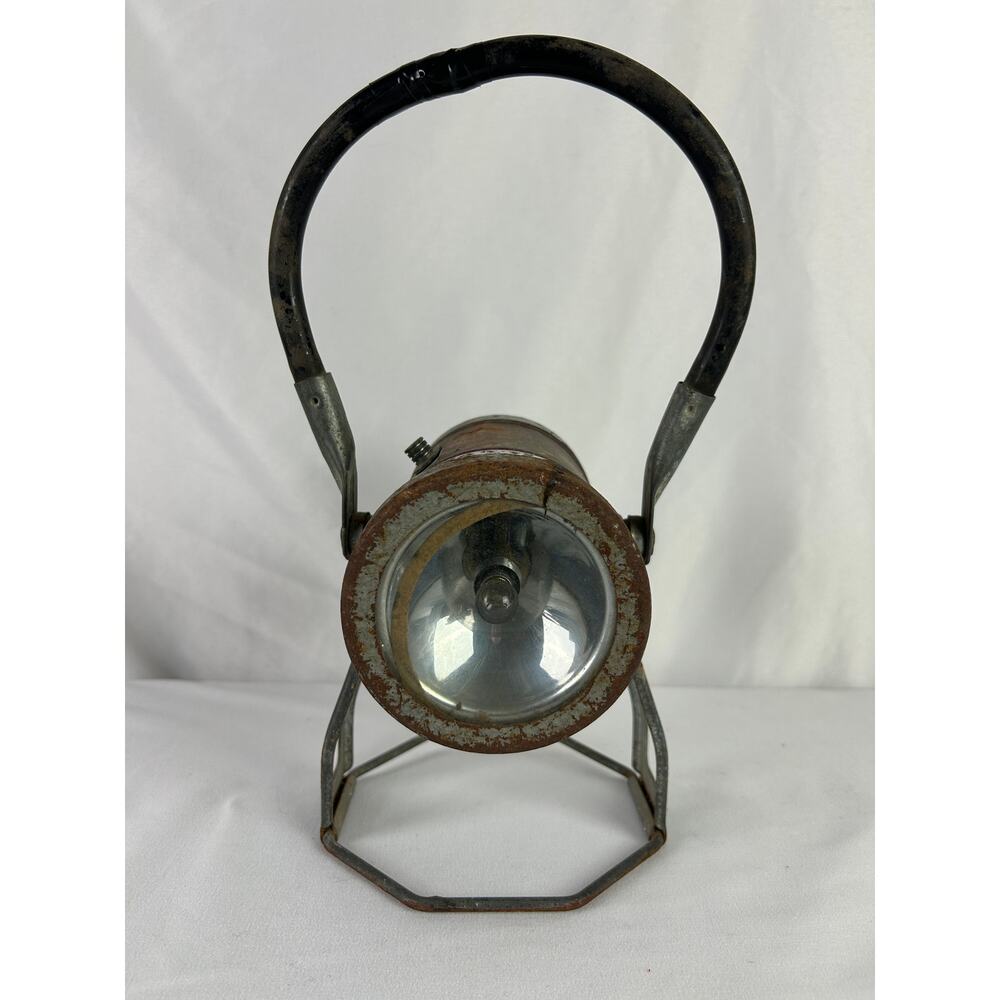 Empire Metal Ware Railroad Lantern Vintage 6V Battery Work Light
